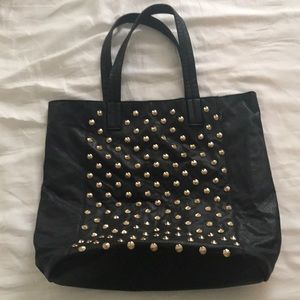 Gold studded bag